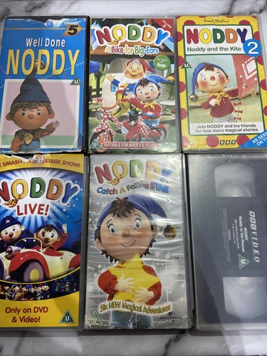 Noddy vhs videos - 6x,