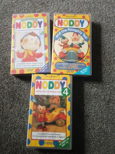 Noddy vhs video tape - video, x3