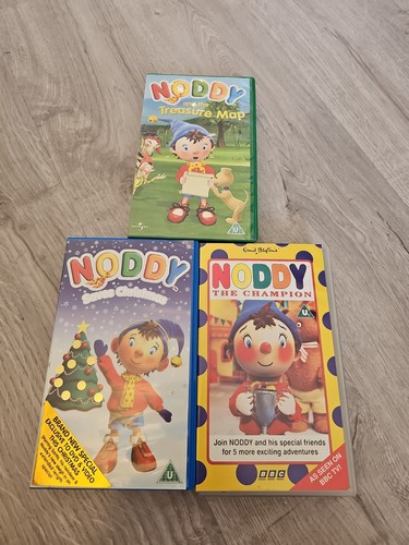 Noddy vhs video tape bundle - tape, x3